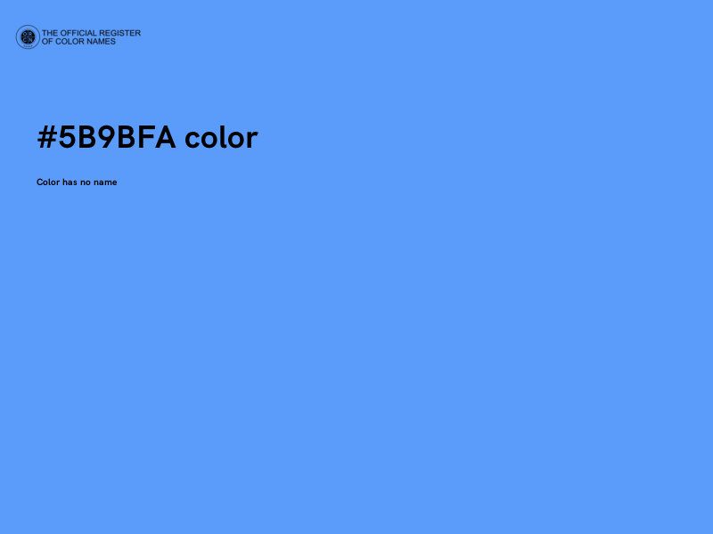 #5B9BFA color image