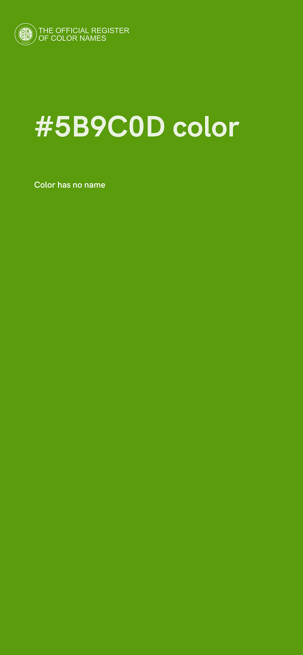 #5B9C0D color image