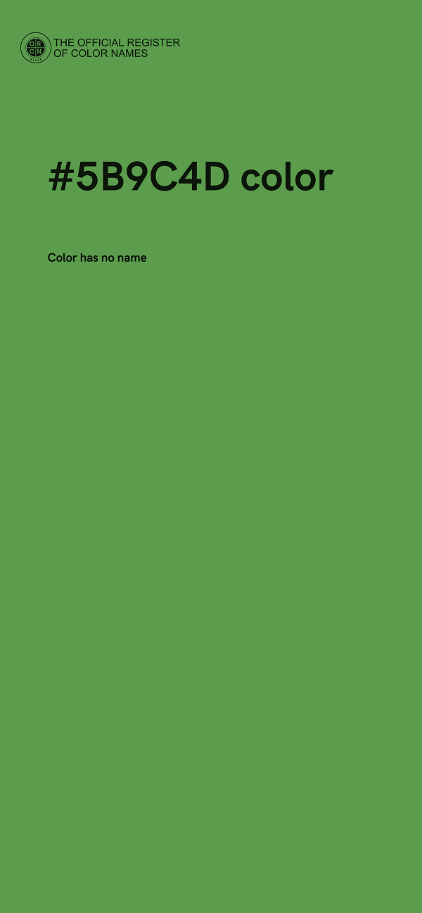 #5B9C4D color image