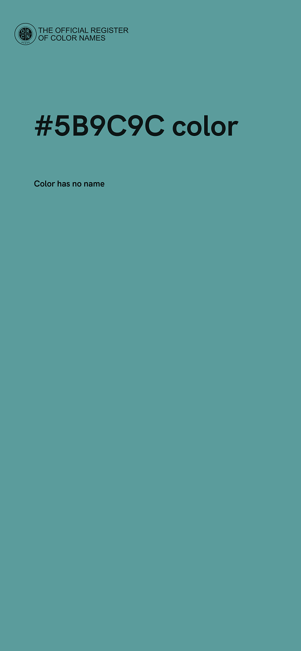 #5B9C9C color image