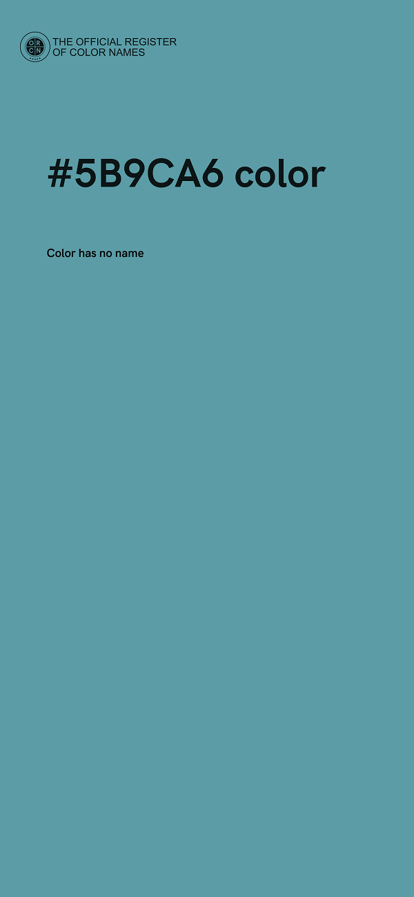 #5B9CA6 color image