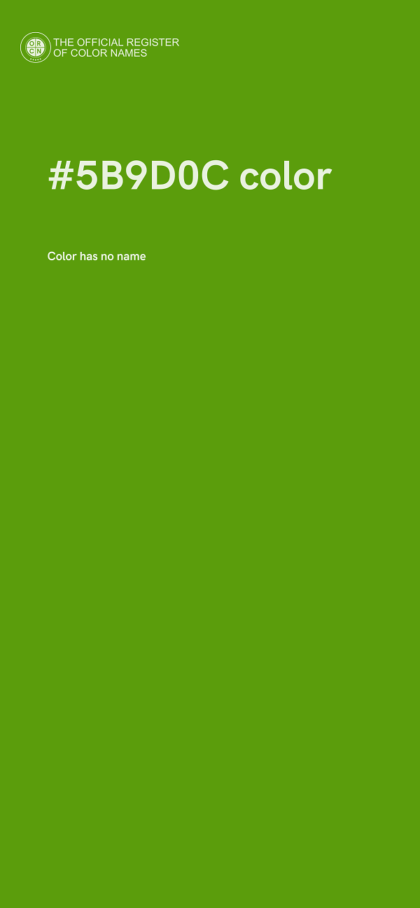 #5B9D0C color image
