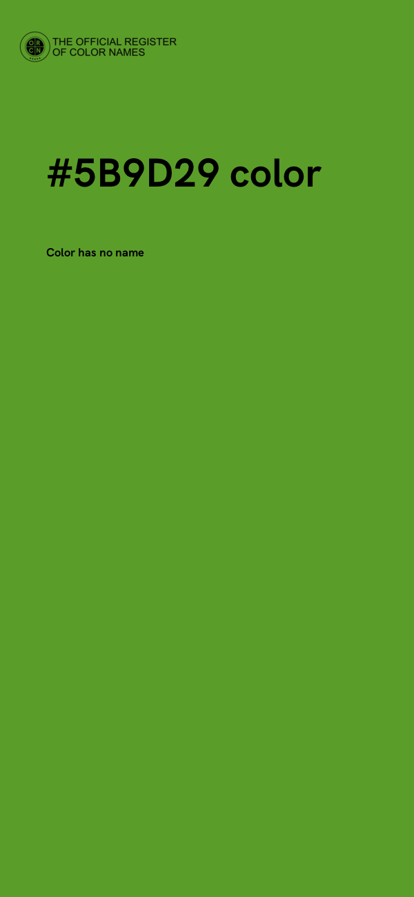#5B9D29 color image