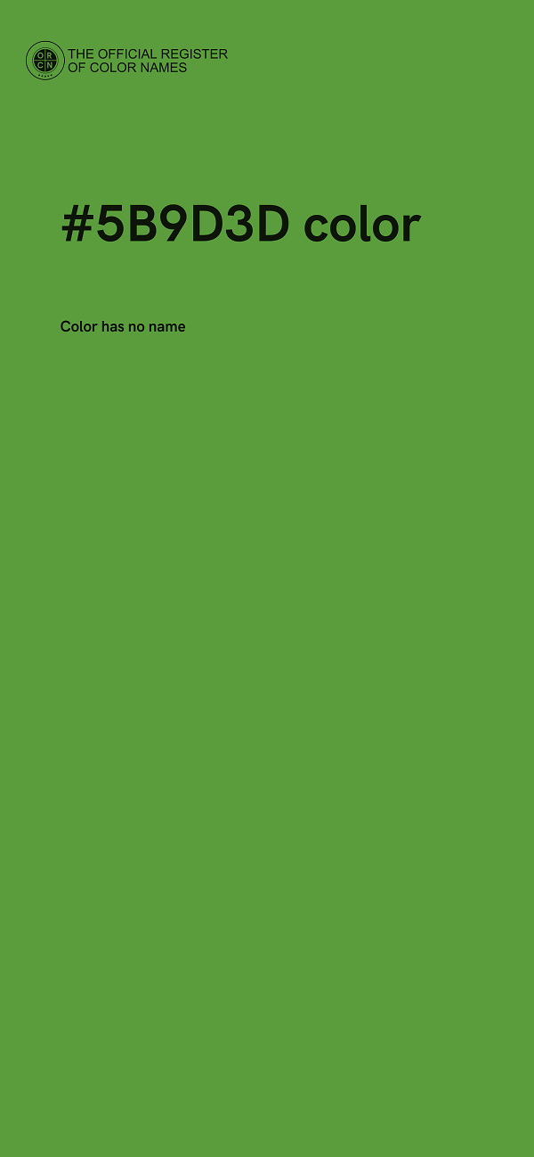 #5B9D3D color image