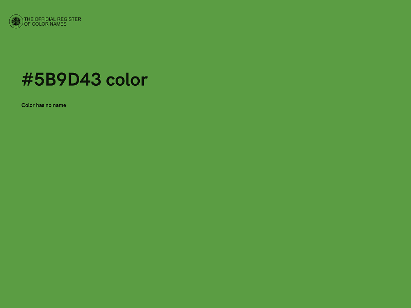 #5B9D43 color image