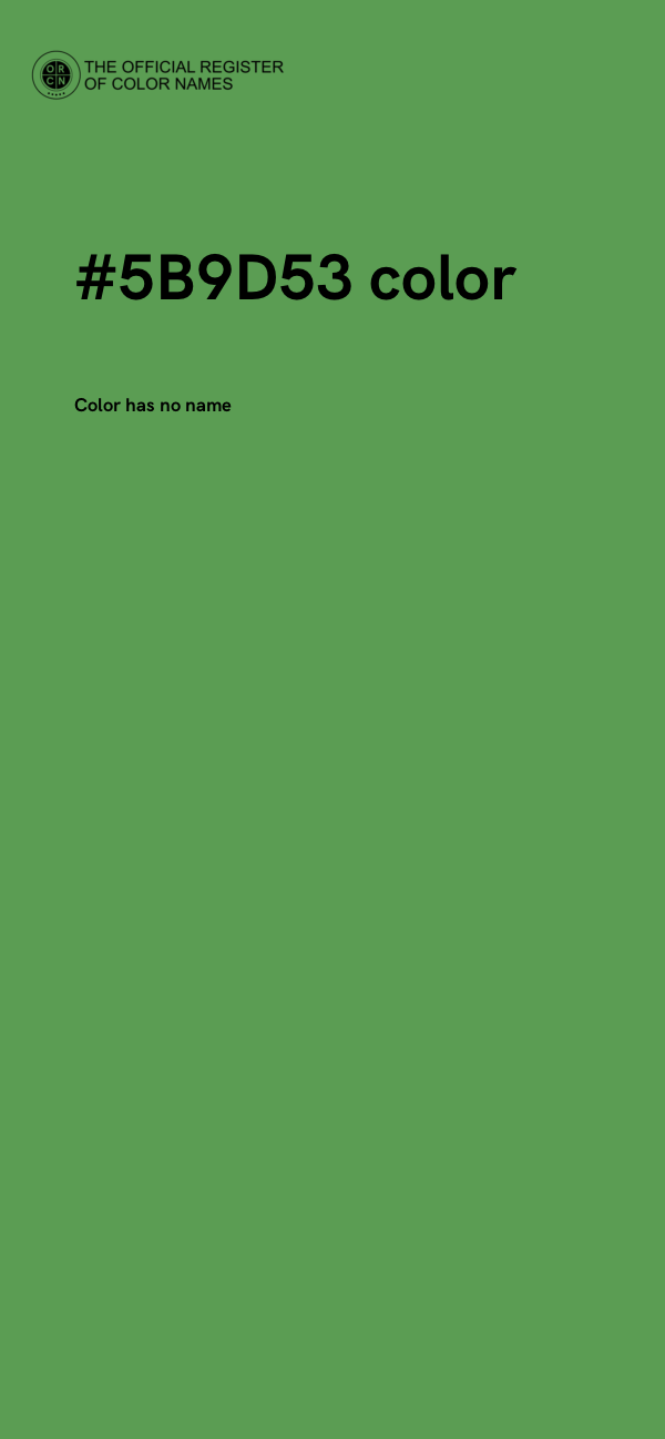 #5B9D53 color image