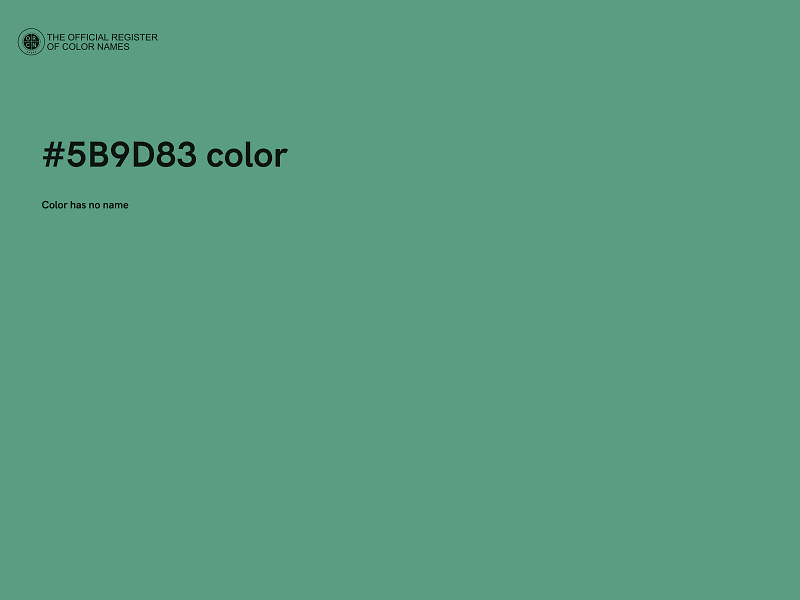 #5B9D83 color image