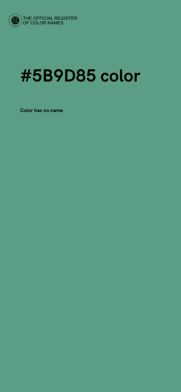 #5B9D85 color image