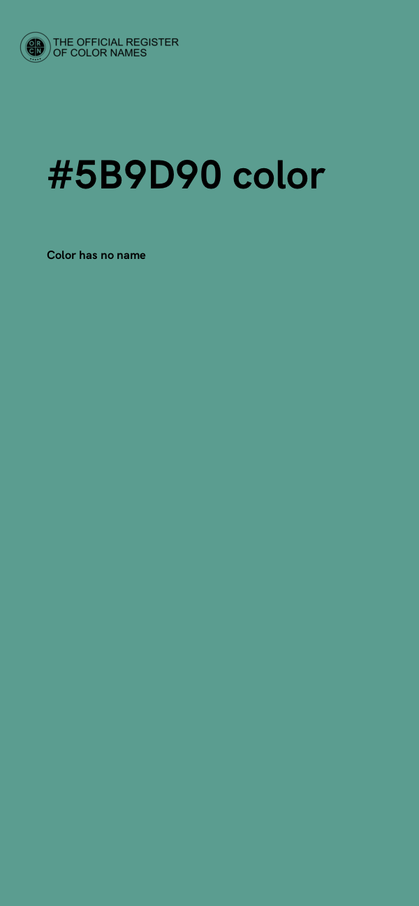 #5B9D90 color image