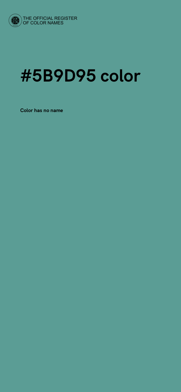 #5B9D95 color image