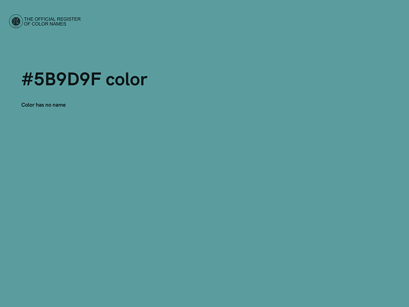 #5B9D9F color image