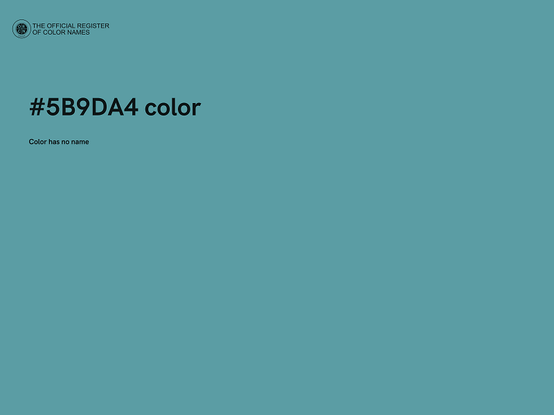 #5B9DA4 color image