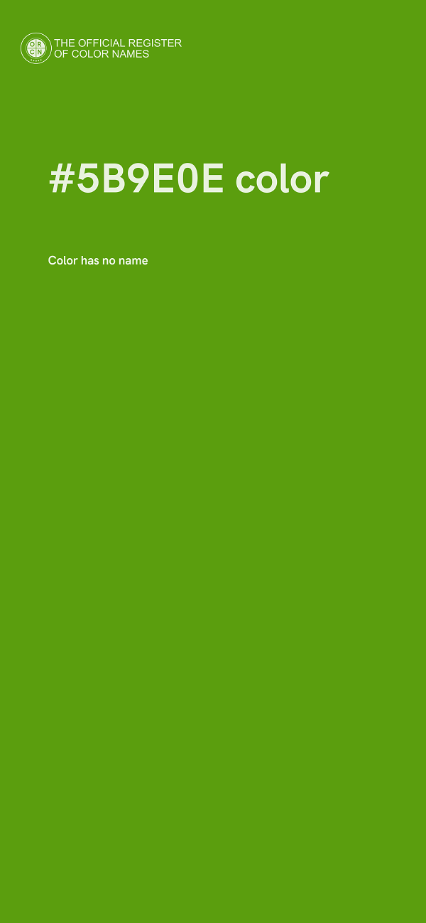 #5B9E0E color image
