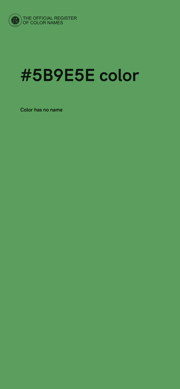 #5B9E5E color image