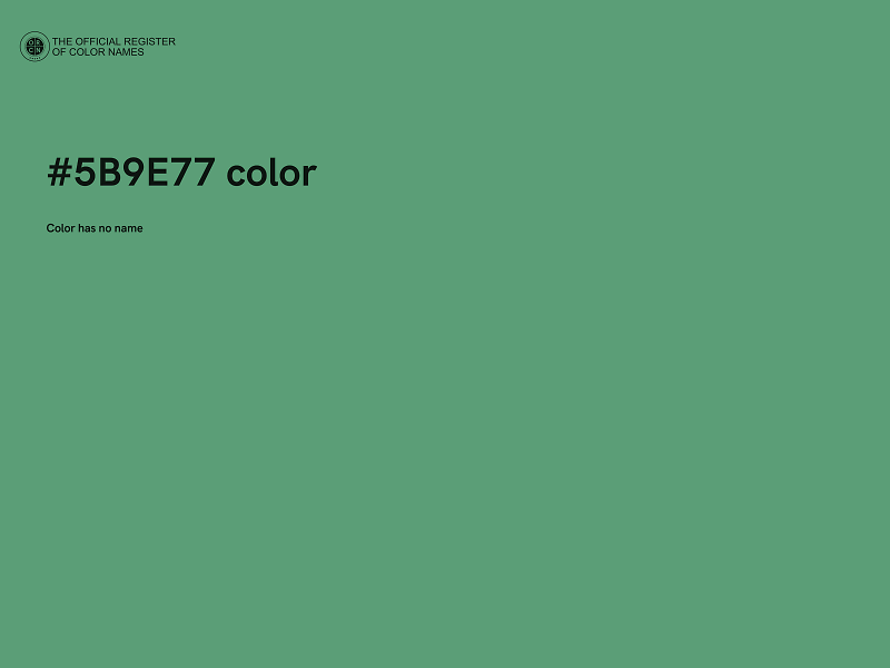 #5B9E77 color image