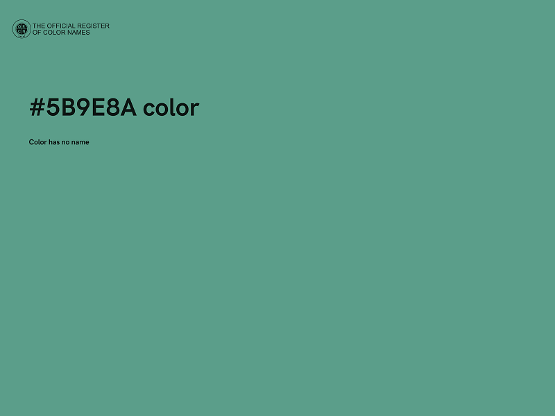 #5B9E8A color image