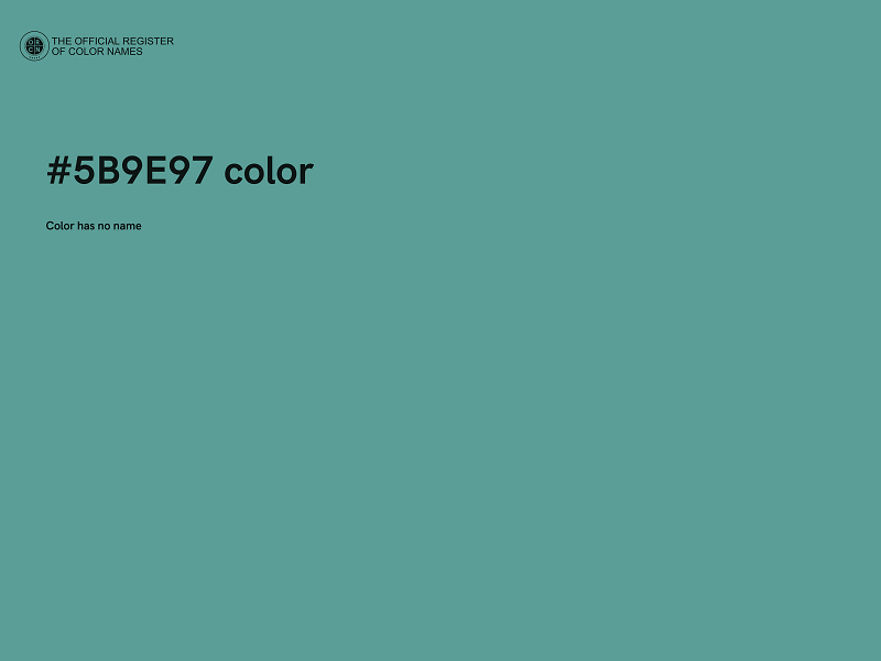 #5B9E97 color image