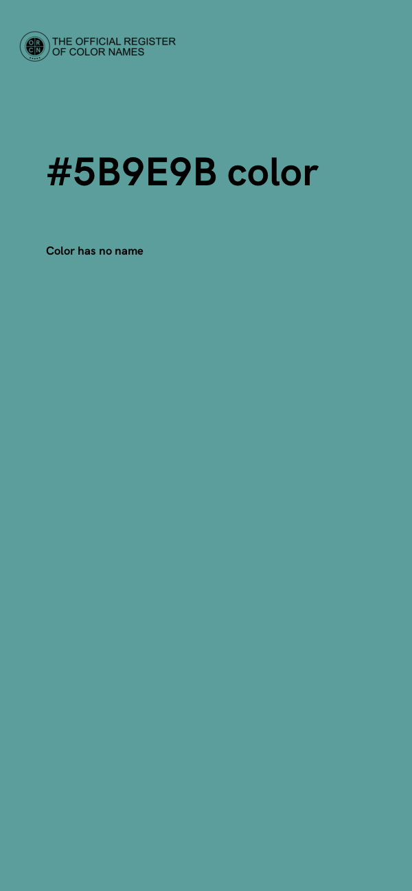 #5B9E9B color image