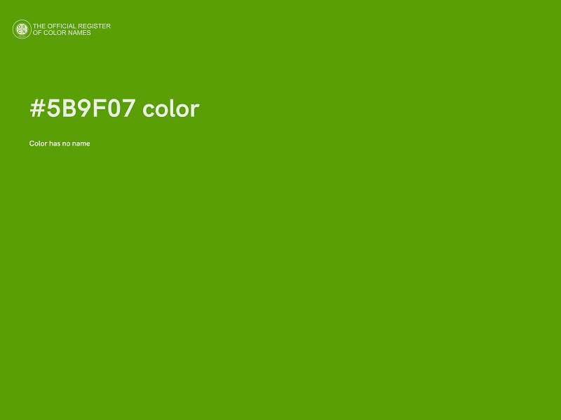 #5B9F07 color image