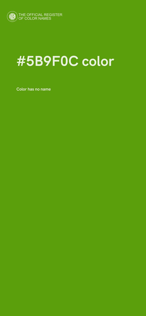 #5B9F0C color image