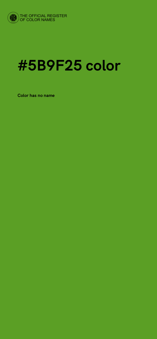 #5B9F25 color image
