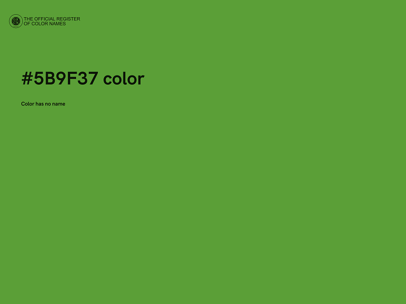 #5B9F37 color image