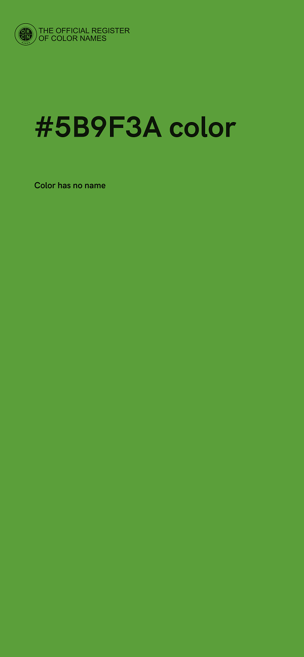 #5B9F3A color image