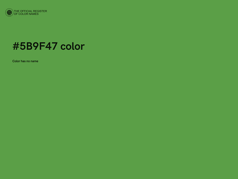 #5B9F47 color image