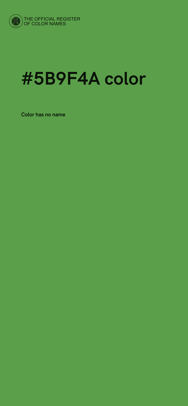 #5B9F4A color image