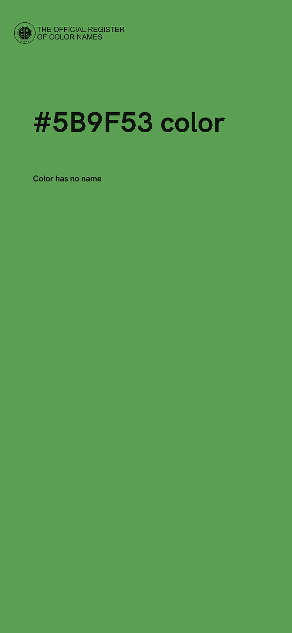 #5B9F53 color image