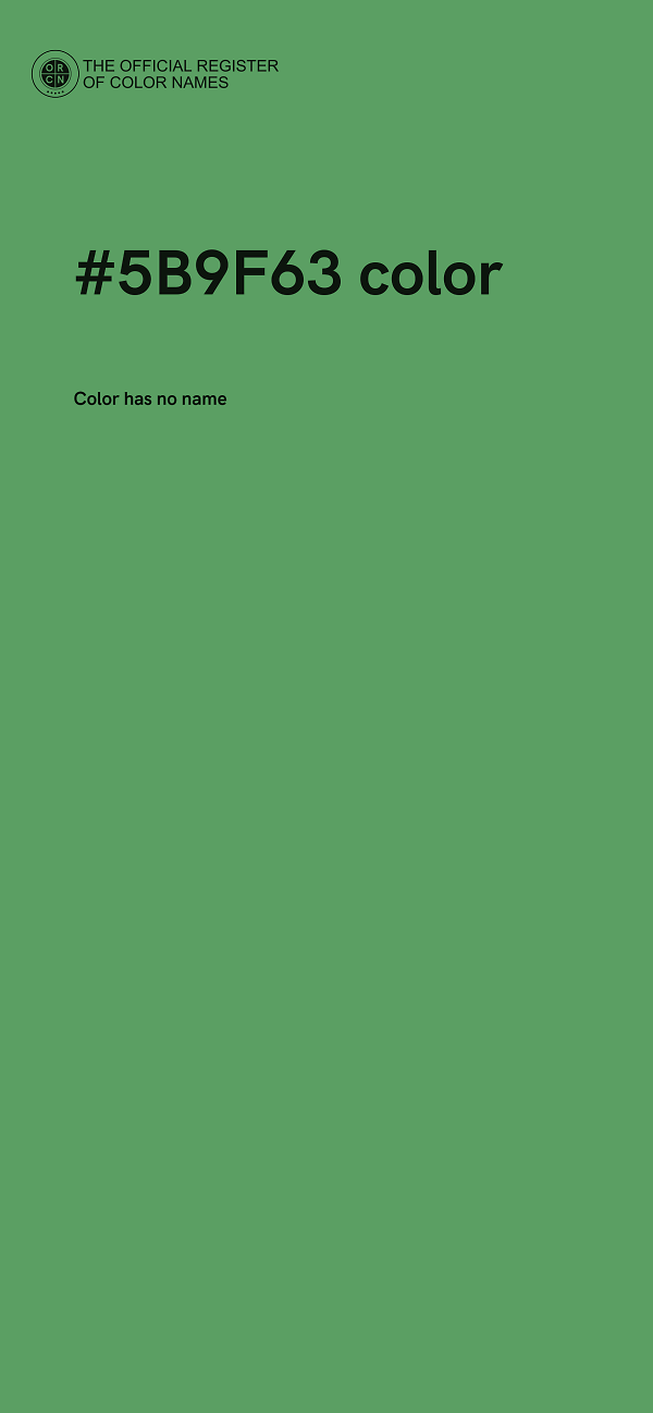 #5B9F63 color image