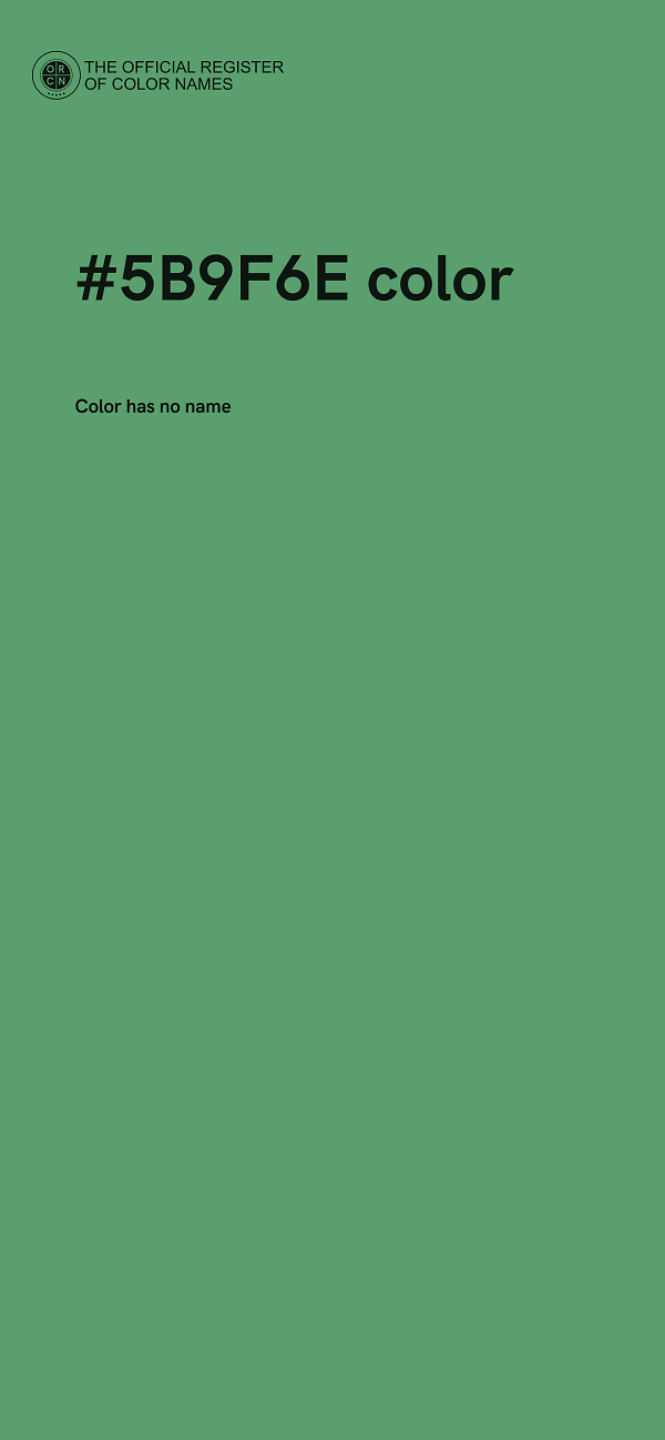 #5B9F6E color image