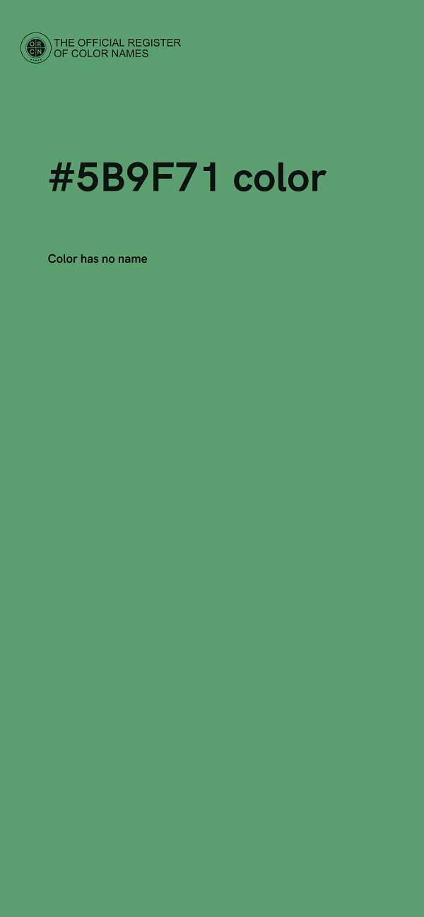 #5B9F71 color image