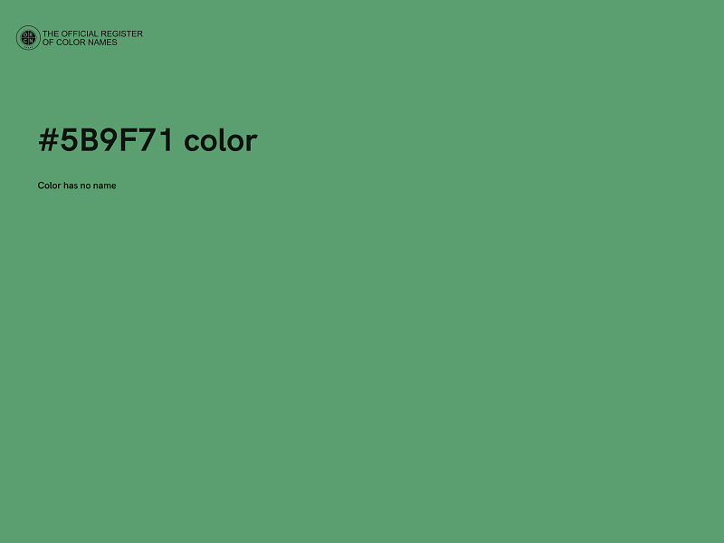 #5B9F71 color image