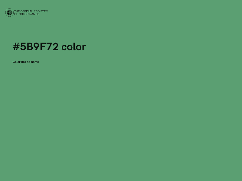 #5B9F72 color image