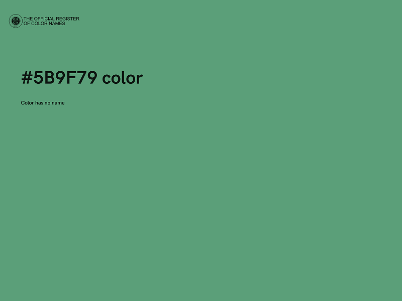 #5B9F79 color image