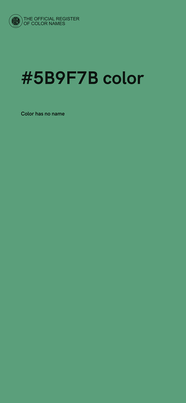 #5B9F7B color image