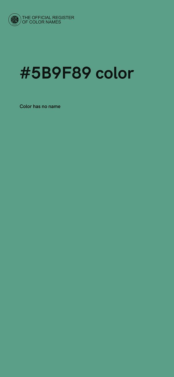 #5B9F89 color image