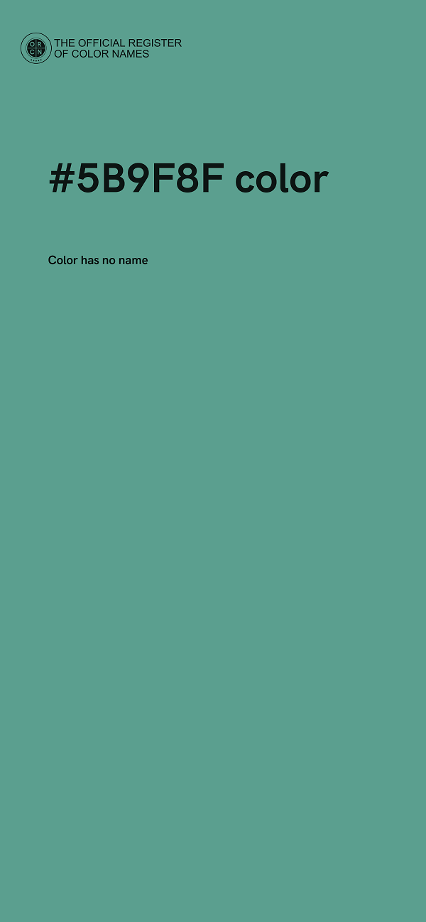 #5B9F8F color image