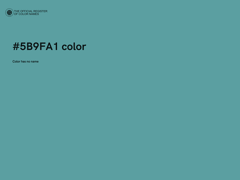 #5B9FA1 color image