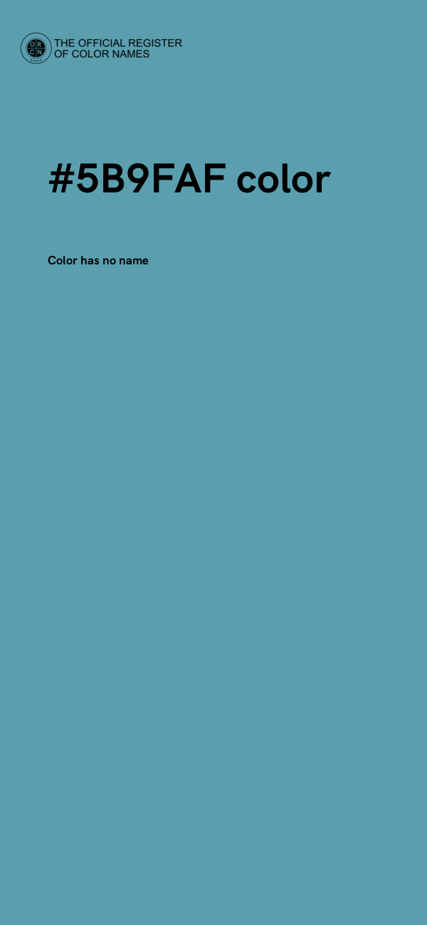 #5B9FAF color image