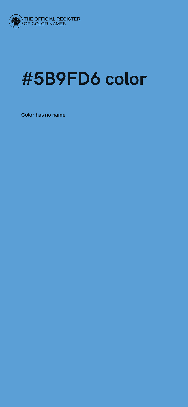 #5B9FD6 color image
