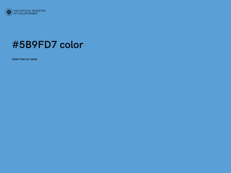 #5B9FD7 color image