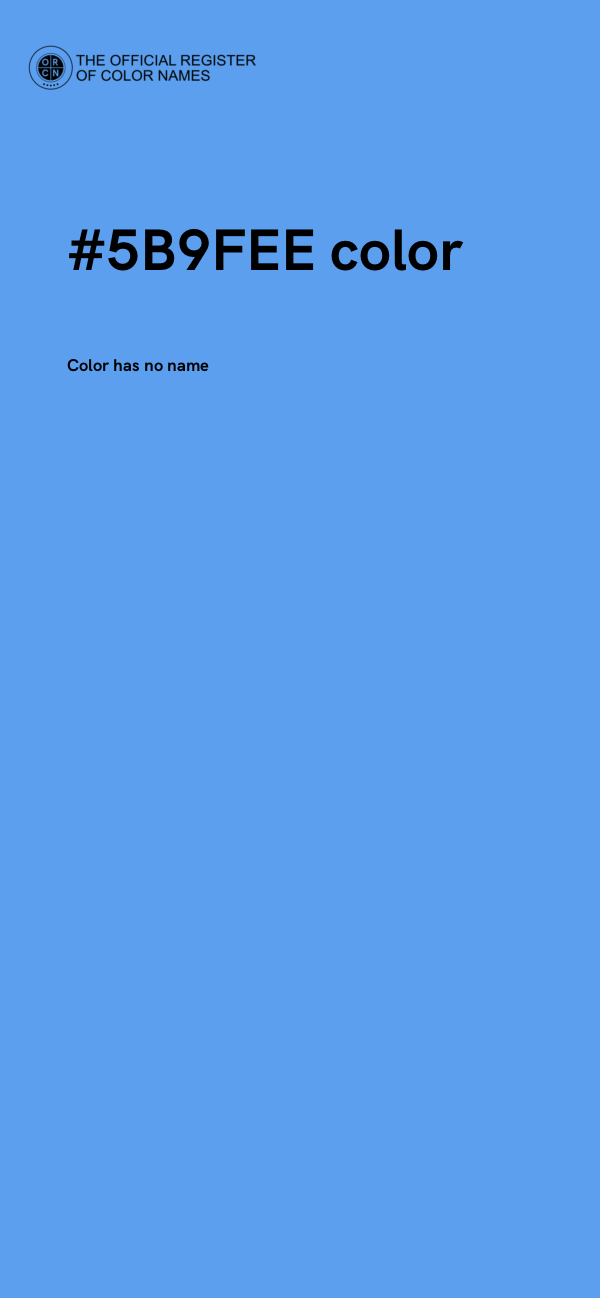 #5B9FEE color image