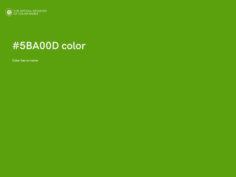 #5BA00D color image