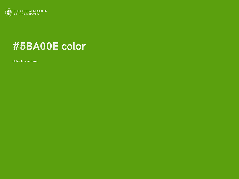 #5BA00E color image