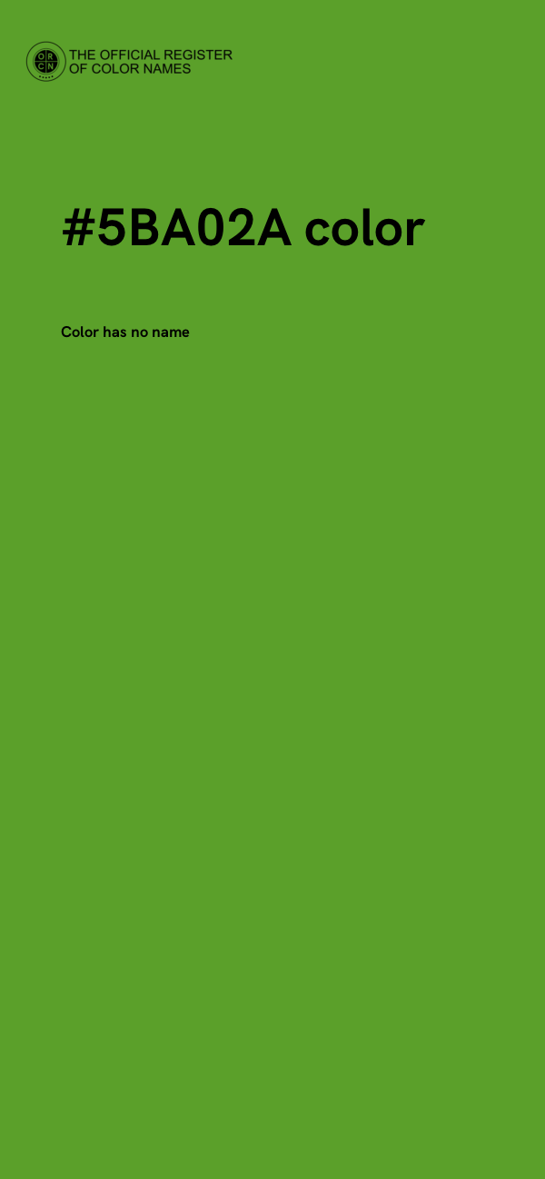 #5BA02A color image