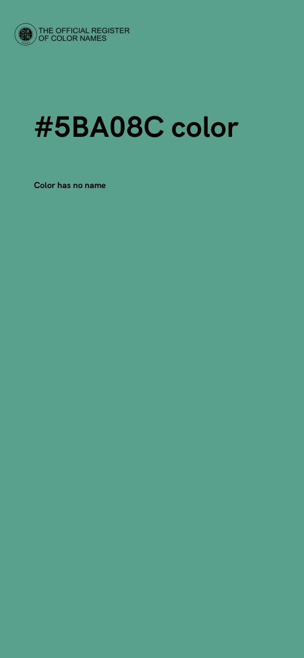 #5BA08C color image