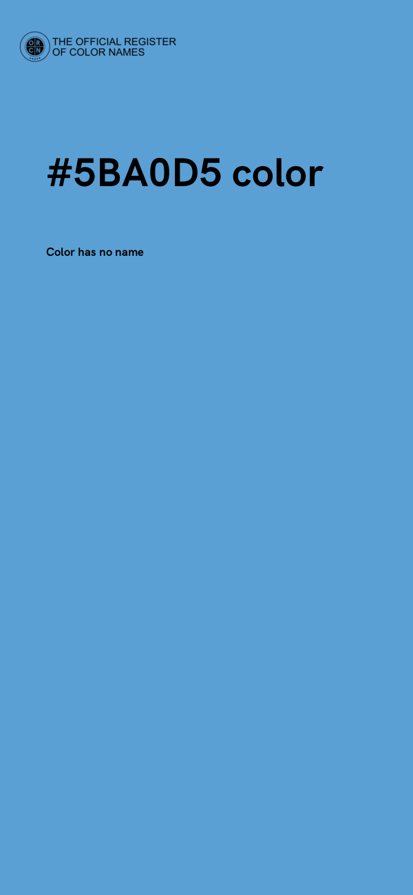 #5BA0D5 color image