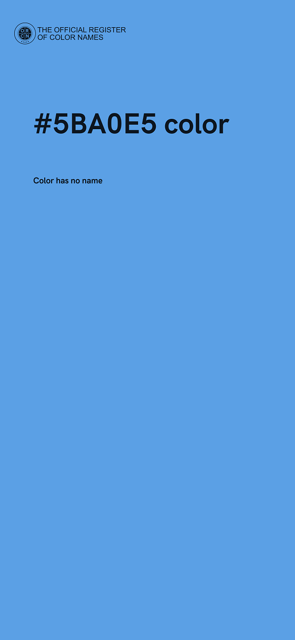 #5BA0E5 color image